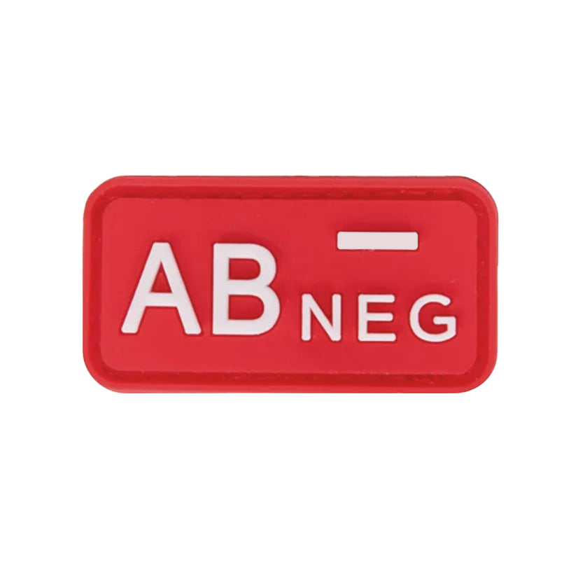 Parche Tipo Sangre (A+, B+, AB+, O+, A-, B-, AB-, O-) Rojo