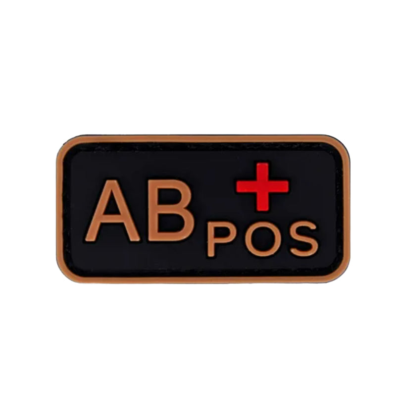 Parche Tipo Sangre (A+, B+, AB+, O+, A-, B-, AB-, O-) Bronze