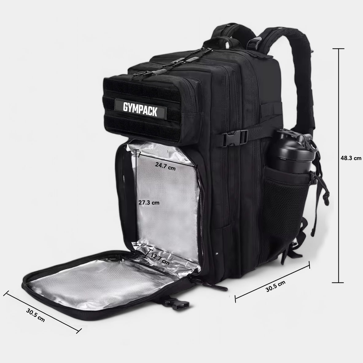 Mochila Térmica Gympack 45L Negra