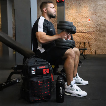 Gympack Pro 50L Negra y Roja