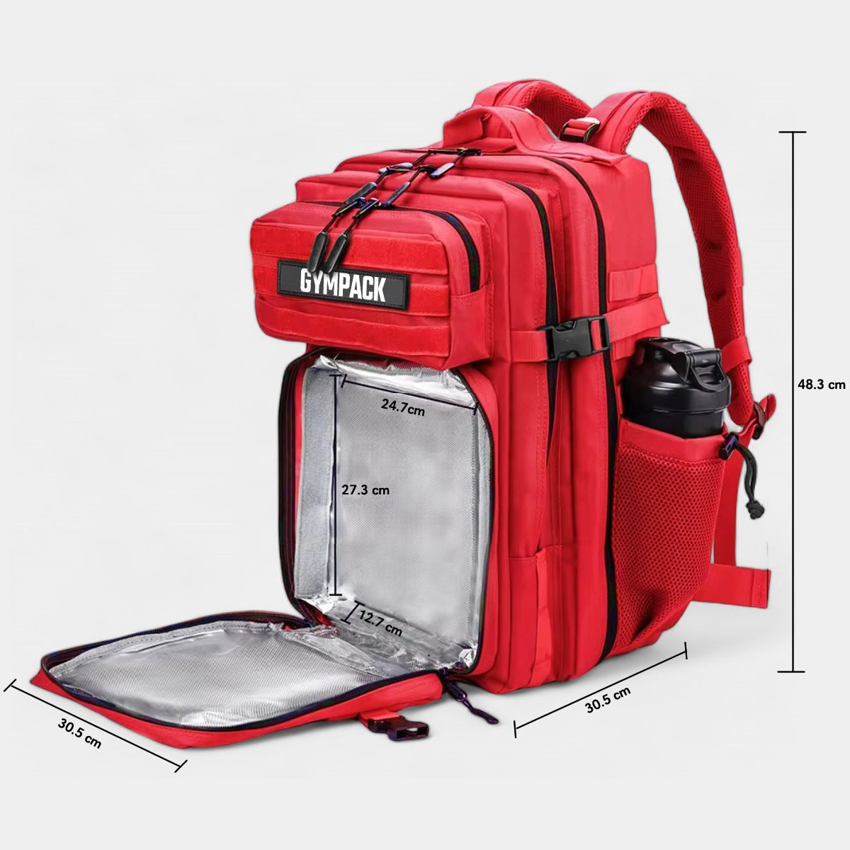 Mochila Térmica Gympack 45L Roja