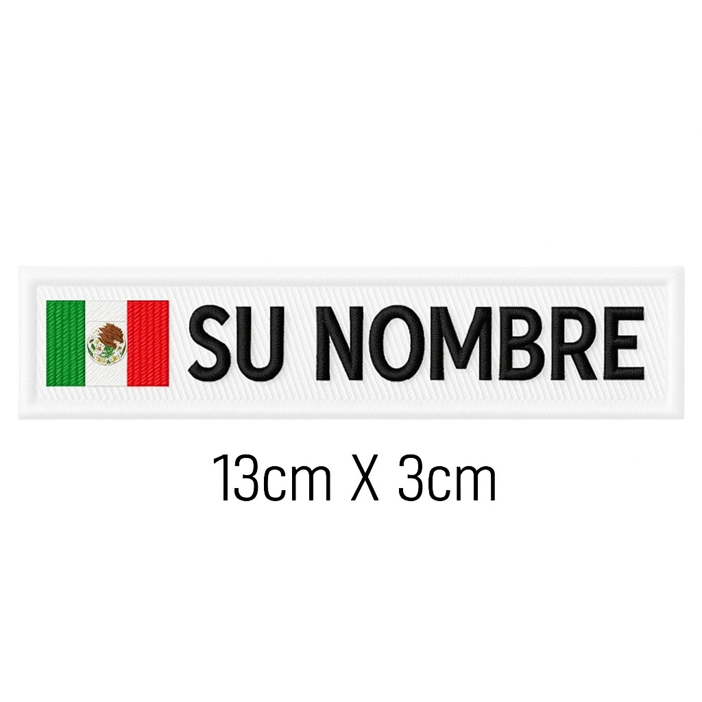 Parche Personalizable México Blanco